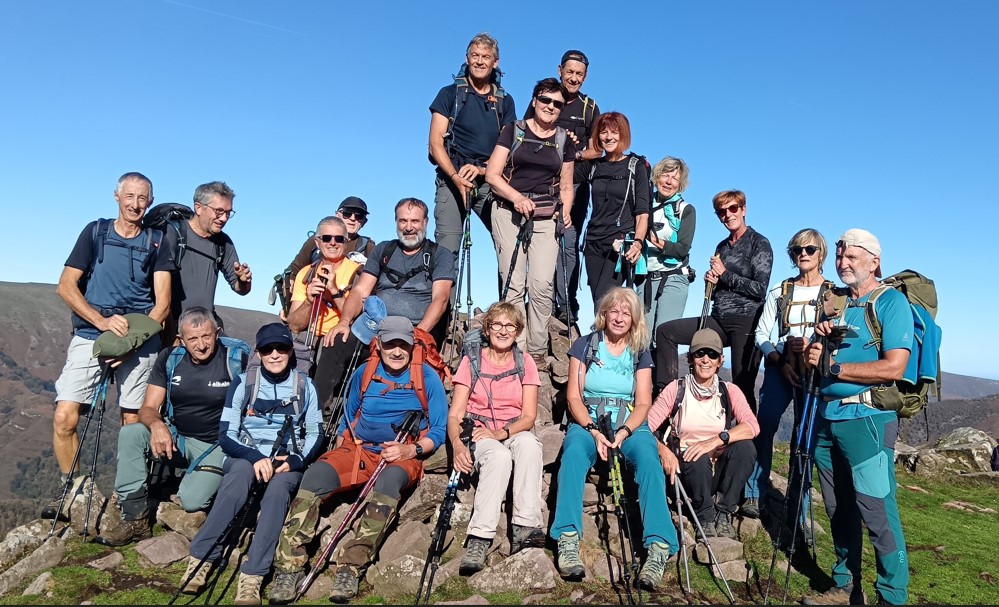 30 octobre : Le G1 sur les crêtes de Baigorry à Bidarray