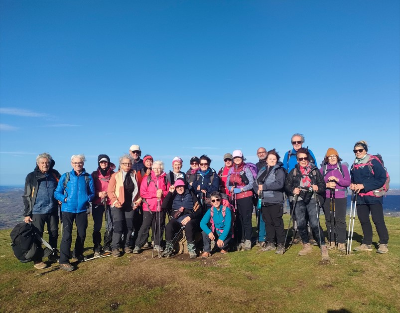 11 Décembre : Le G4 au Mont Errebi depuis le parking de l'église d'ainhoa