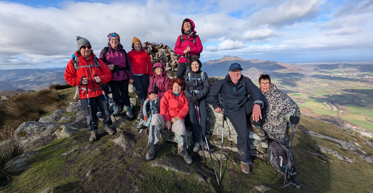 22 janvier : Le G4 à l' Atxuria depuis Zugarramurdi