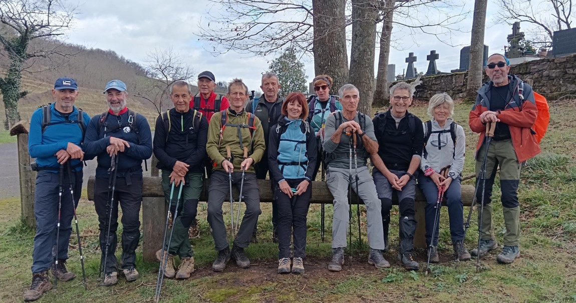 22 janvier : Le G1 vers les 3 sommets : Halzamendi - Laina - Baïgura depuis Osses