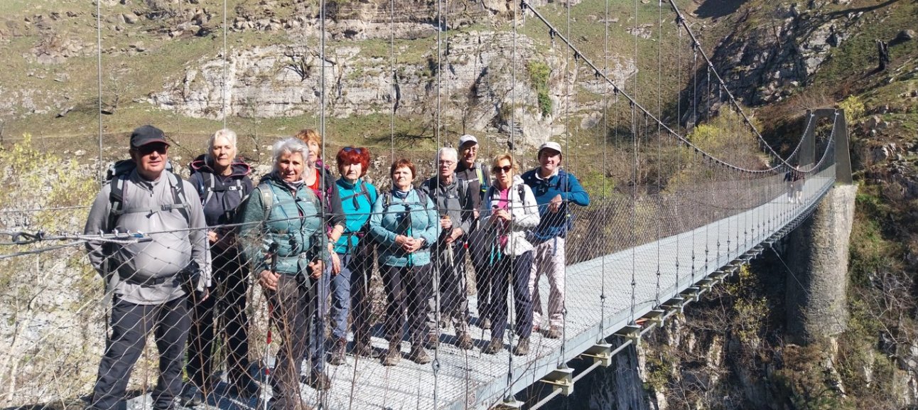 19 03 : Le G3 aux Les Gorges Olhaduby par la passerelle d'Holzarte